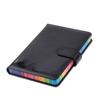 Laser Symphony Leather Notebook Buckle Color Edge Notepad Thickened