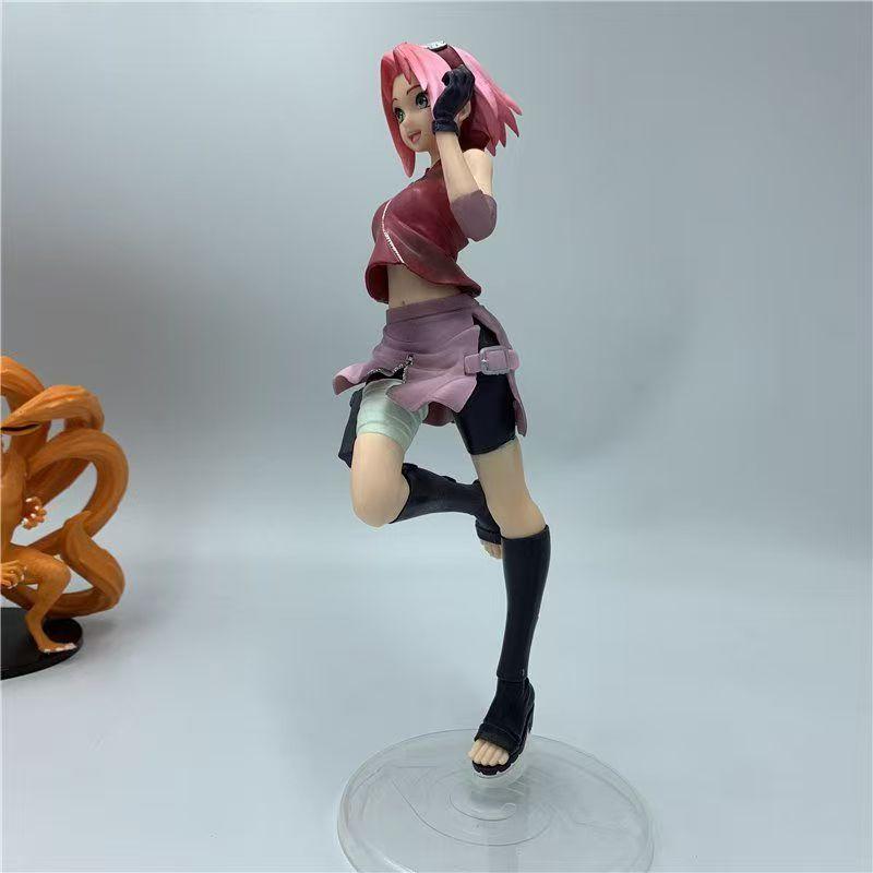 22cm Anime Naruto Shippuden Haruno Sakura Hyuuga Hinata Action Figure Model Toy Collectible Doll Christmas Gift