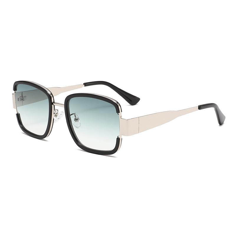 Polygon Large Frame Square Metal Retro Sunglasses Sunglasses Fashion