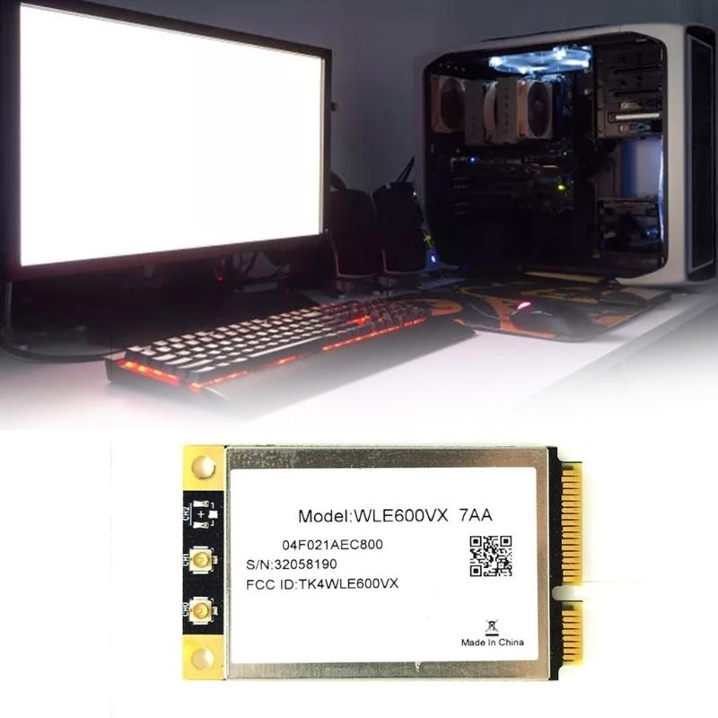 WLE600VX 7AA 802.11ac PCIexpress WIFI Card Networking Adapter 2.4Ghz+5Ghz QCA9882 Wireless Card
