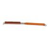 Pizza Stone Brush Wooden Handle Brass Bristles Detachable Easy to Clean Pizza Cleaning Brush for BBQ Grill Oven