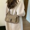 Suede Bag Women's Large Capacity 2025 New Autumn and Winter Matte Retro Shoulder Underarm Bag Commuter Dumpling Bag