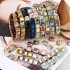9mm Wide Simple Style Fashion Stainless Steel Bangle Elastic Link Chain High Quality Factory DIY Jewelry Italian Charm Bracelet
