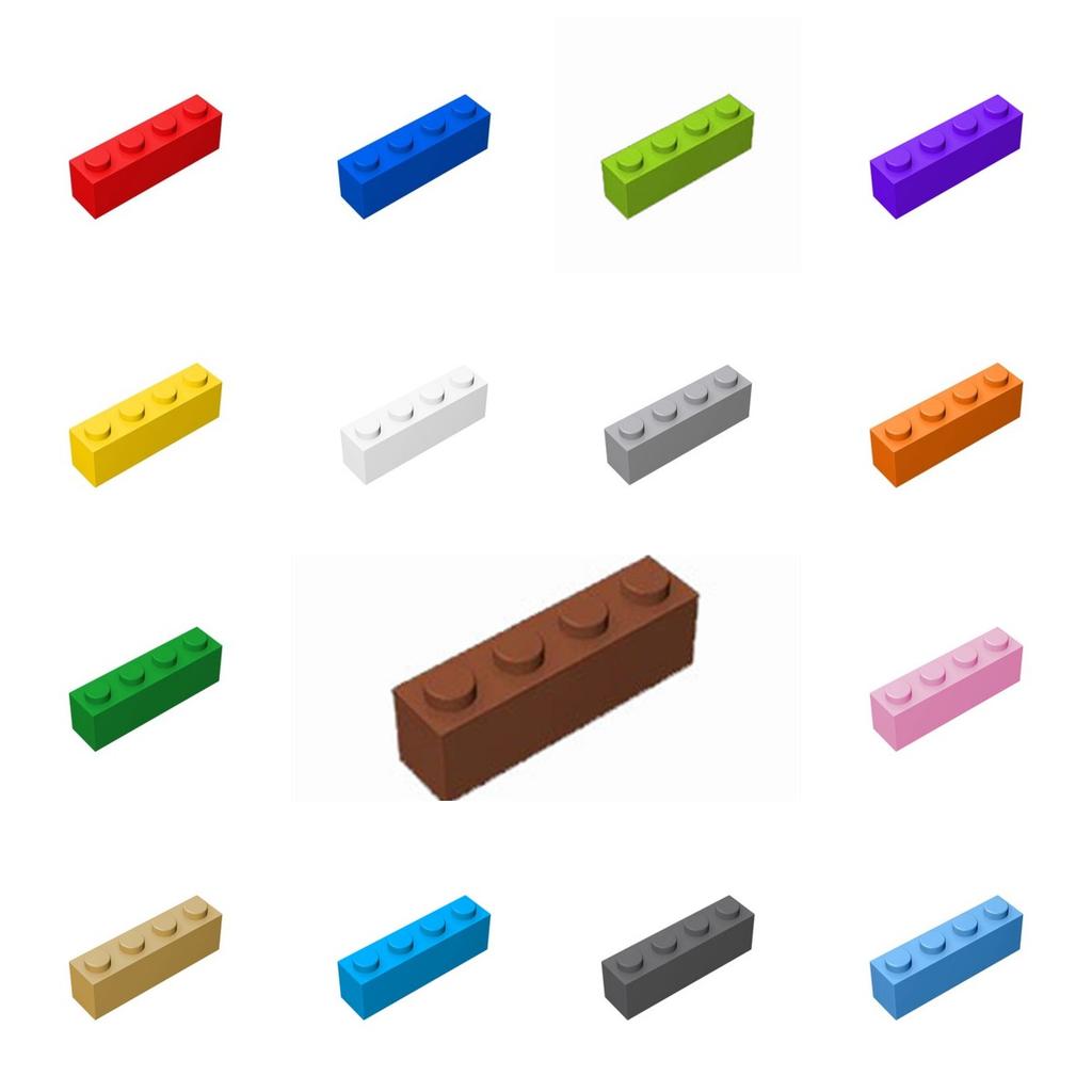 DIY Thick Figures Bricks 1x4 Dots Building Block Educational Classic Brick Compatible Leduo 3010 Plastic Toys For Children