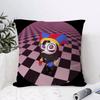 Cushion Cover Anti-dustmite Pillowcase Invisible Zipper Silky Short Plush Sofa Cushion Cover Simple Black And White Abstract
