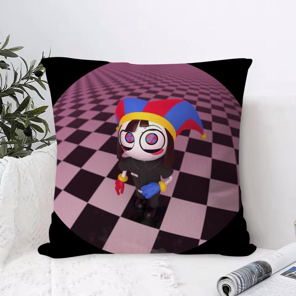 Cushion Cover Anti-dustmite Pillowcase Invisible Zipper Silky Short Plush Sofa Cushion Cover Simple Black And White Abstract