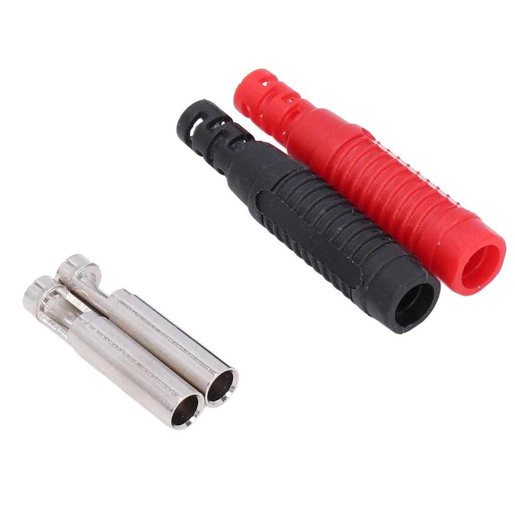5 Sets Brass Banana Plug PA Insulated Safety Shrouded Jack Socket Lantern Type 30Vac?60Vdc