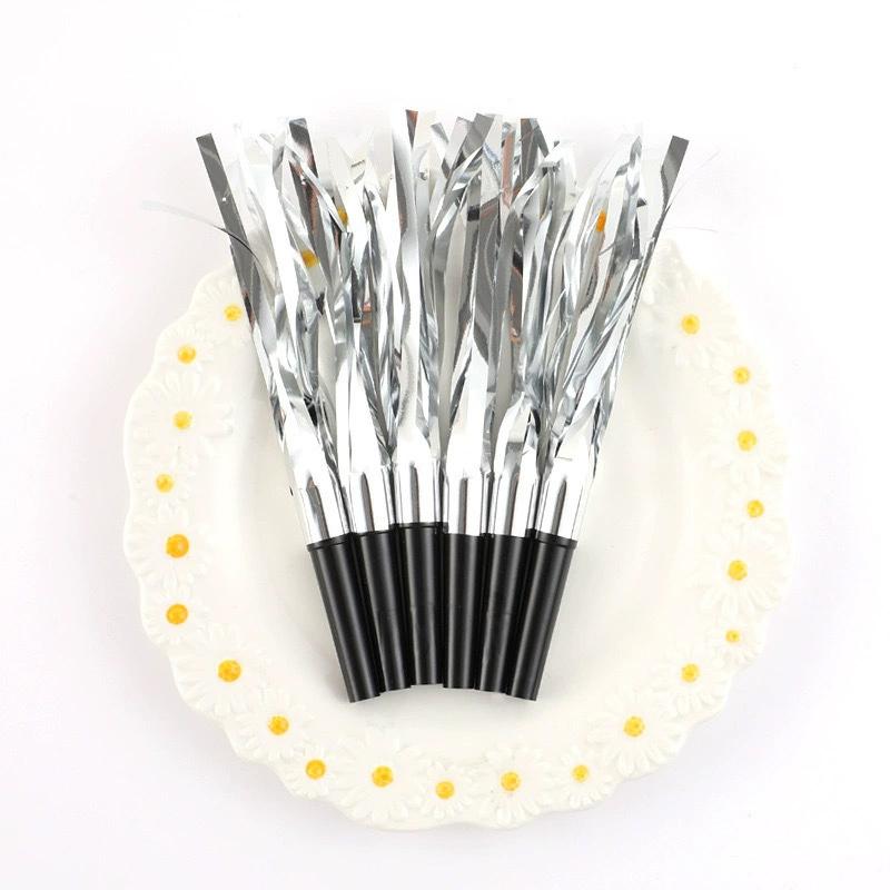 6 stycken Fransfest Fransblåsare, Blåsare, Födelsedag för Vuxna, Examensfest, Sportevenemang, Festkampanjtillbehör