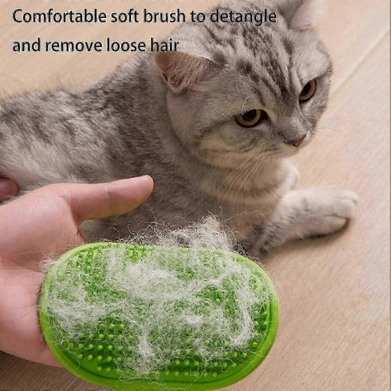 2-in-1 Massage & Deshedding Brush for Dogs Cats, Scratching Post Relief Silicone Pet Grooming Glove