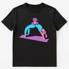 Funny Yoga With A Cat Graphic Unisex T-Shirt