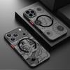 Magnetic Simple Flower Phone Case For iPhone 17 15 16 Pro Max 14 13 Pro 17 For Magsafe Wireless Charge Soft Edge Hard PC Cover