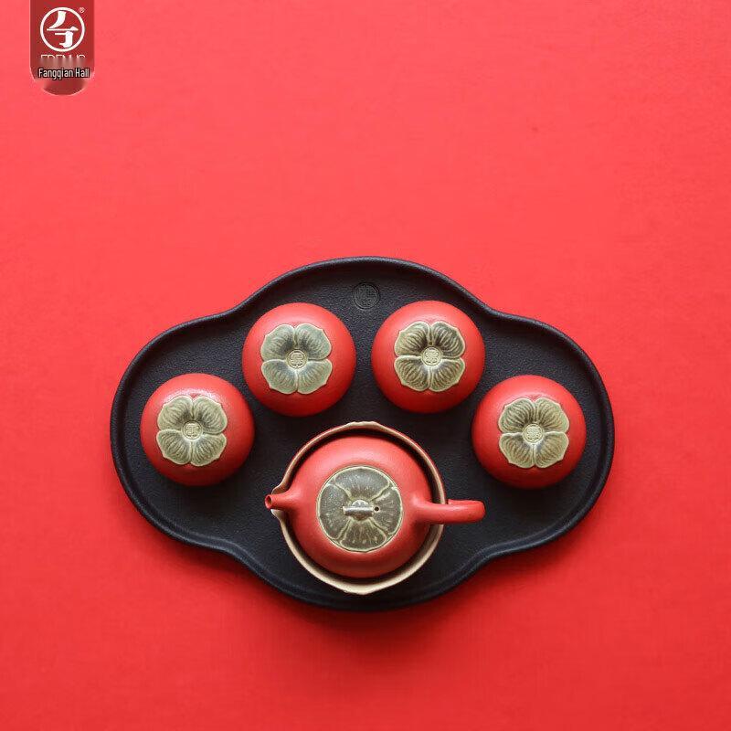 Керамический набор для чая Ганфу «Хурма» от Wanqiantang