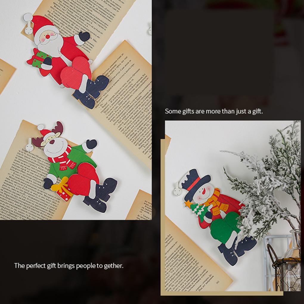 Wooden Pendants Sitting Christmas Doll Ornaments Christmas Party Decorations Xmas Tree Ornaments
