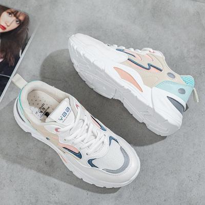 Sneakersy na platformie Damskie buty codzienne Wiosna Jesień Buty studenckie Oddychające Antypoślizgowe Buty sportowe do biegania Białe buty damskie