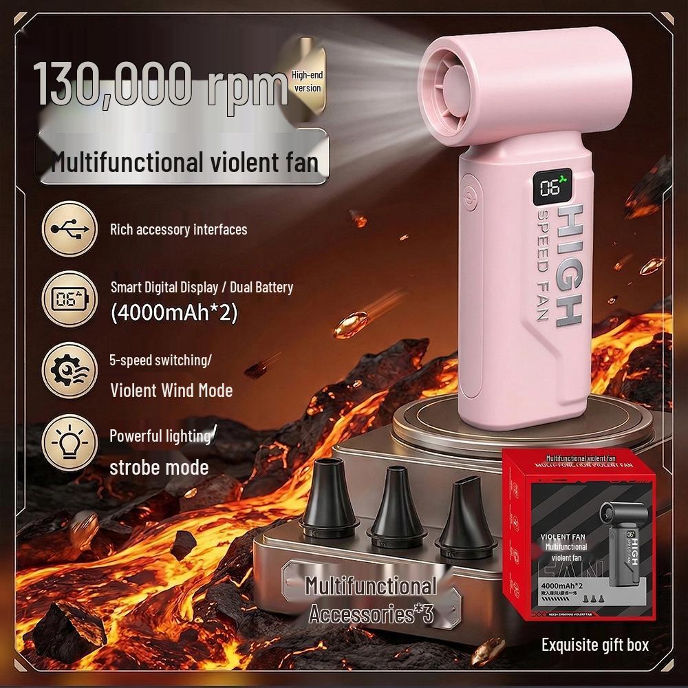 

High-Speed Portable Mini Hair Dryer & Vacuum Cleaner with USB 13.9*6.6*3.7 cm