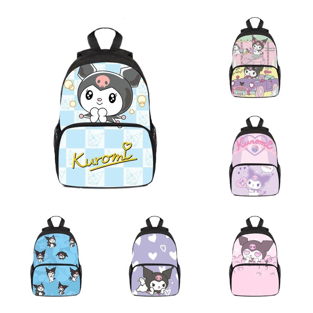 Kuromi Children's Backpack With Cute Cartoon Design And Oxford Fabric