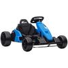 Go-Kart Elettrico 24V, Modalità Drift, Sedile Regolabile, Cintura di Sicurezza a 5 Punti, Funzione Musicale, 6-12 Anni Blu