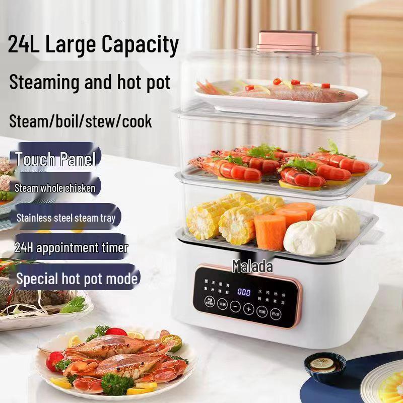 Sencor Three-Layer Multifunctional Electric Steamer with Automatic Power-Off