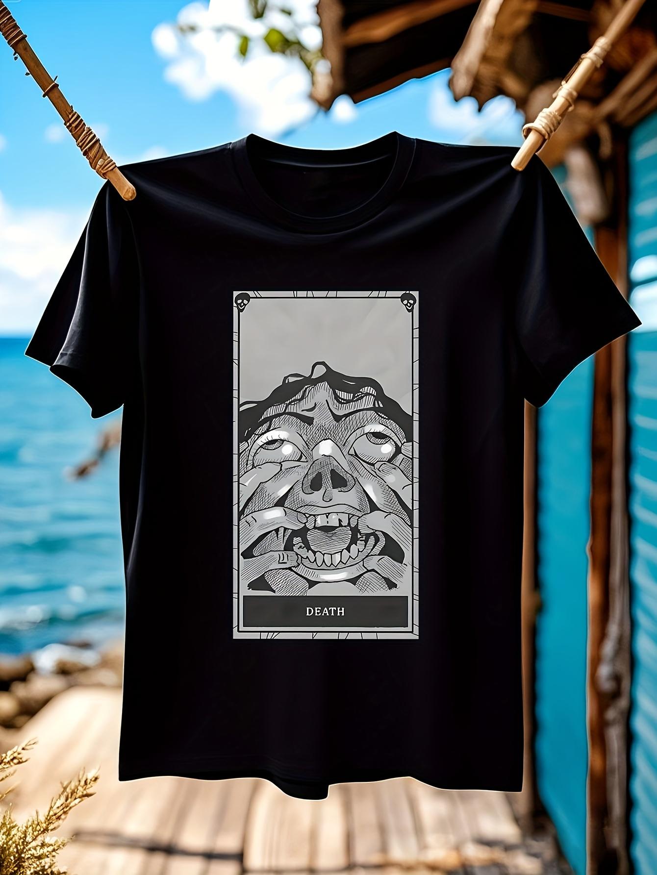 Gothic Horror Graphic Tshirt Graphic Tee - Death Tarot Ca... XL