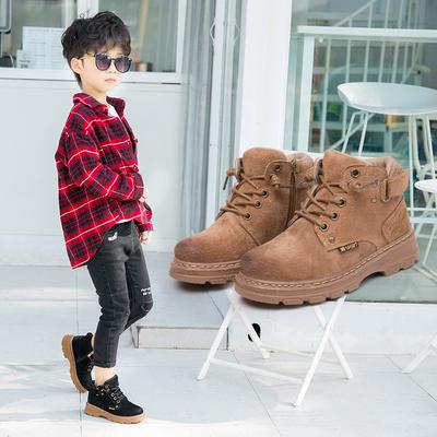 Children's Casual Single Boots Girls Korean Style Fashion Short Boots Boys Soft Sole Cotton Boots