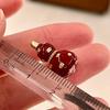 High-End Zodiac Red Gourd Earrings - Unique Chinese Style Niche Design for Women
