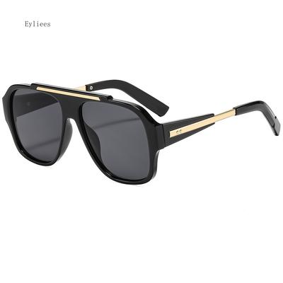 Vintage  Designer Oversized Pilot Sunglasses Women Fashion Popular Big Frame Luxury Sun Glasses Men Punk Eyewear UV400