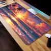 Beach Mouse Pad Large Computer Office Game Table Mat Rubber AntiSlip Stitched Edge Keyboard Mats 90x40 Xxl Desk Pads