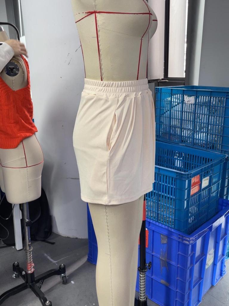 2026 European & American Summer Wide Casual Solid Color Fashion Shorts with Pockets