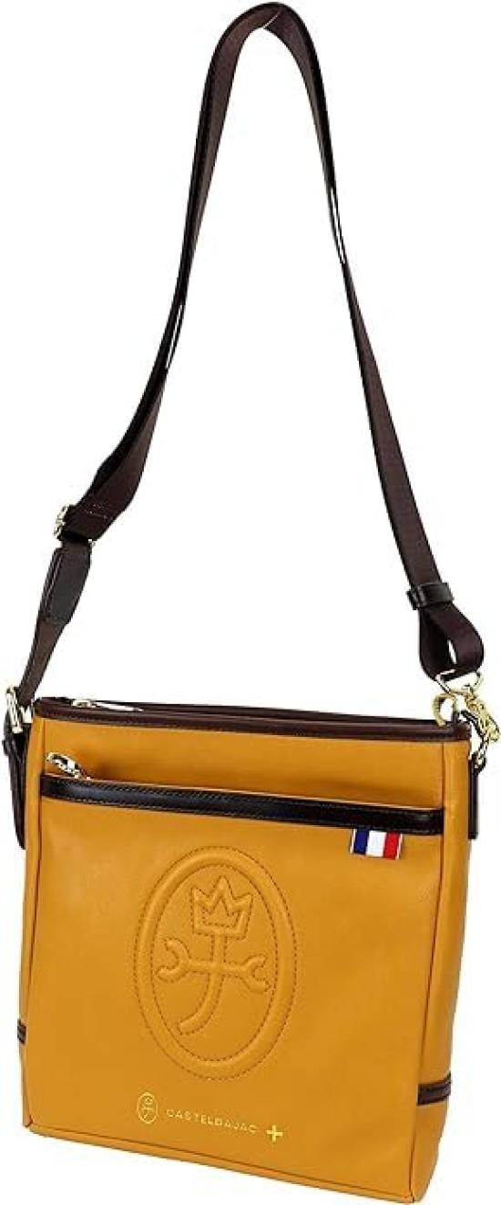

Castelbajac Lupo Shoulder Bag 033102, Men s and Women s, B5 Size, Yellow