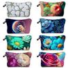 Women Flower Print Cosmetic Bag Toiletries Organize Travel Storage Case 6394