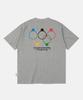 ALL DAY HOOPS International Friendship Olympic Short Sleeve T-Shirt Melange Grey