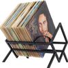 Desktop Creative Vinyl Record Storage Rack CD Organizer European Detachable Metal Magazine Floor Display Stand