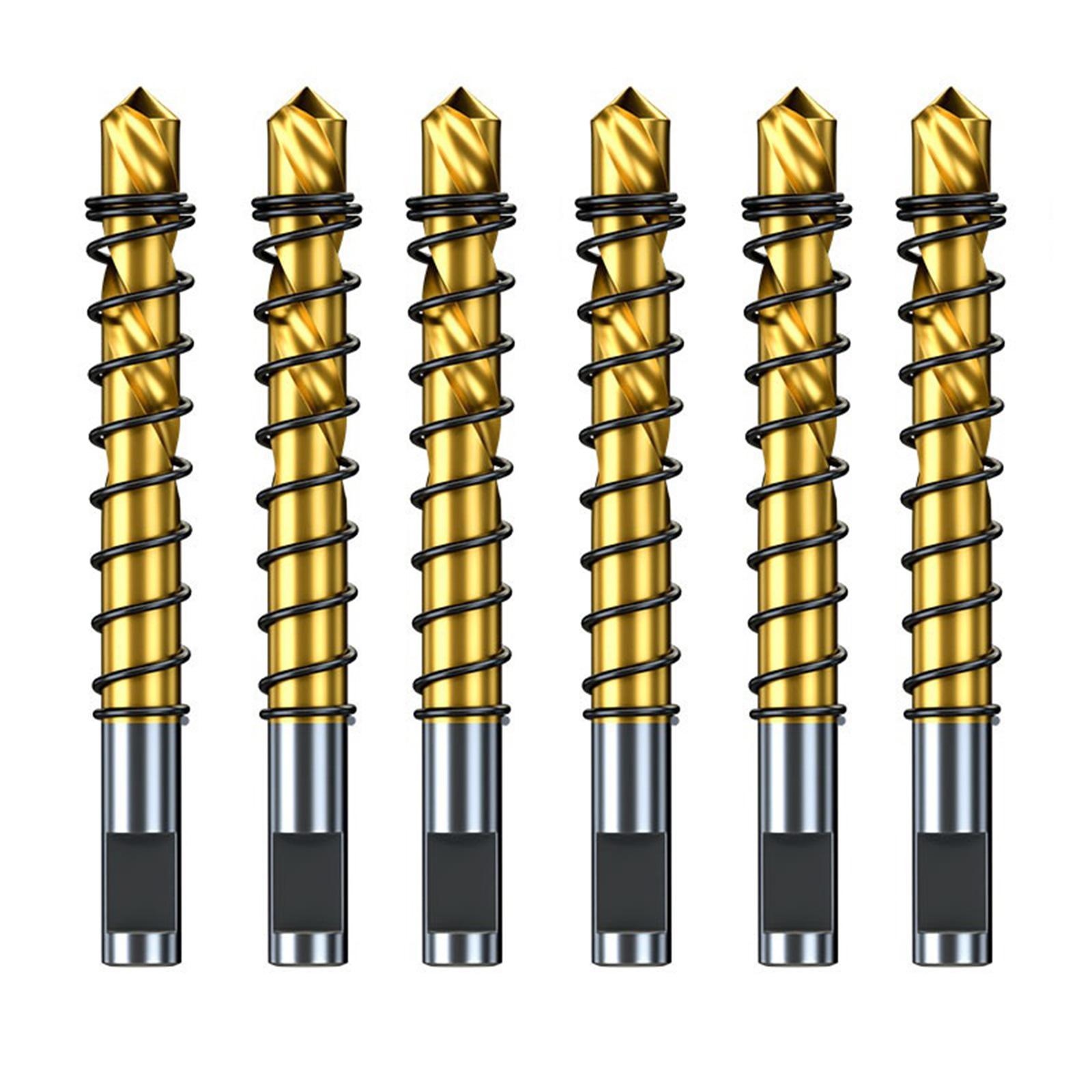 

6Pcs/set Pilot Drill Bit 6mm Drill Bits Set Drill Bit Serrated Grooving Jagged Sawing Drill Bit for Metal Stainless Steel 1
