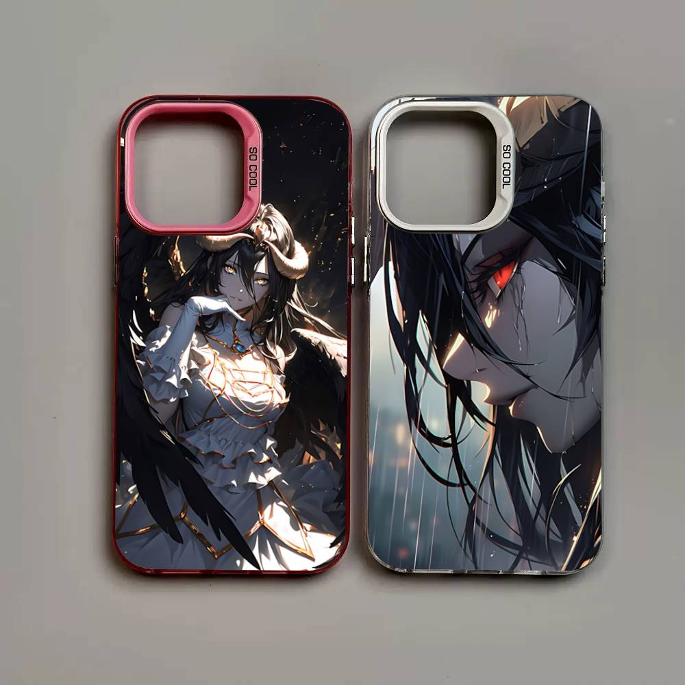 Cartoon Anime A-AlbedoS Phone Case For IPhone 16 15 14 13 12 11 17 Pro MAX Plus Pro Matte Shockproof Cover
