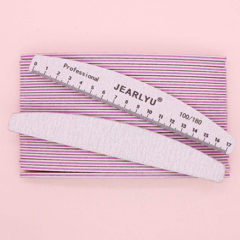Washable Nail File with Scale - Wear-Resistant Polishing Strip for Nail Care, Durable and Easy to Maintain.