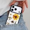 Flowers Pressed Phone Case for iPhone 16e 15 14 13 12 17 Pro Max Plus Air 17pro Cover Coque