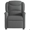 VidaXL Fauteuil inclinable Gris foncé Tissu, fauteuil, fauteuil inclinable TV, poussette, fauteuil inclinable pour personnes 4015597