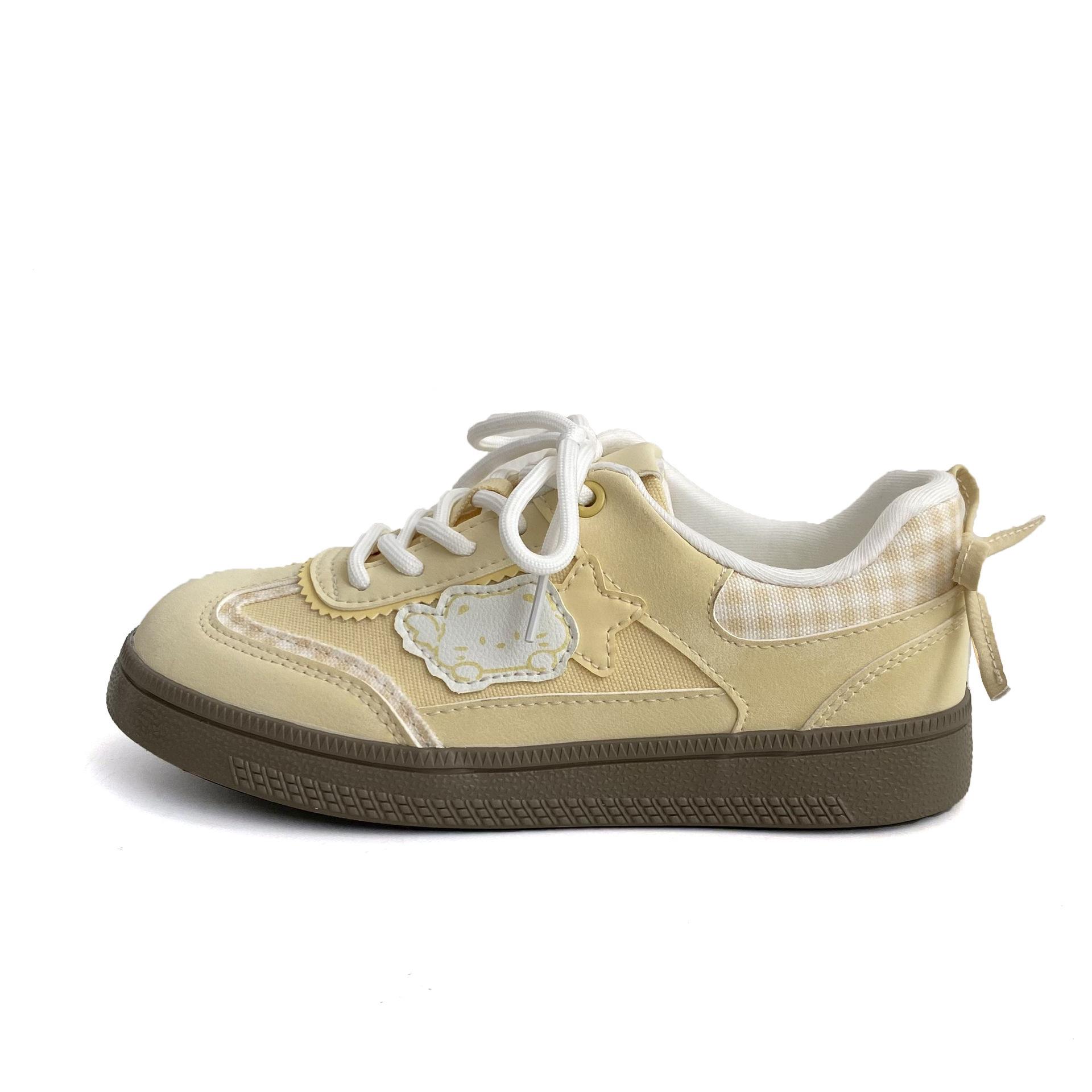 

Hong Kong style retro niche moral training shoes women s 2025 new kitten white shoes breathable casual board shoes dopamine tide 35