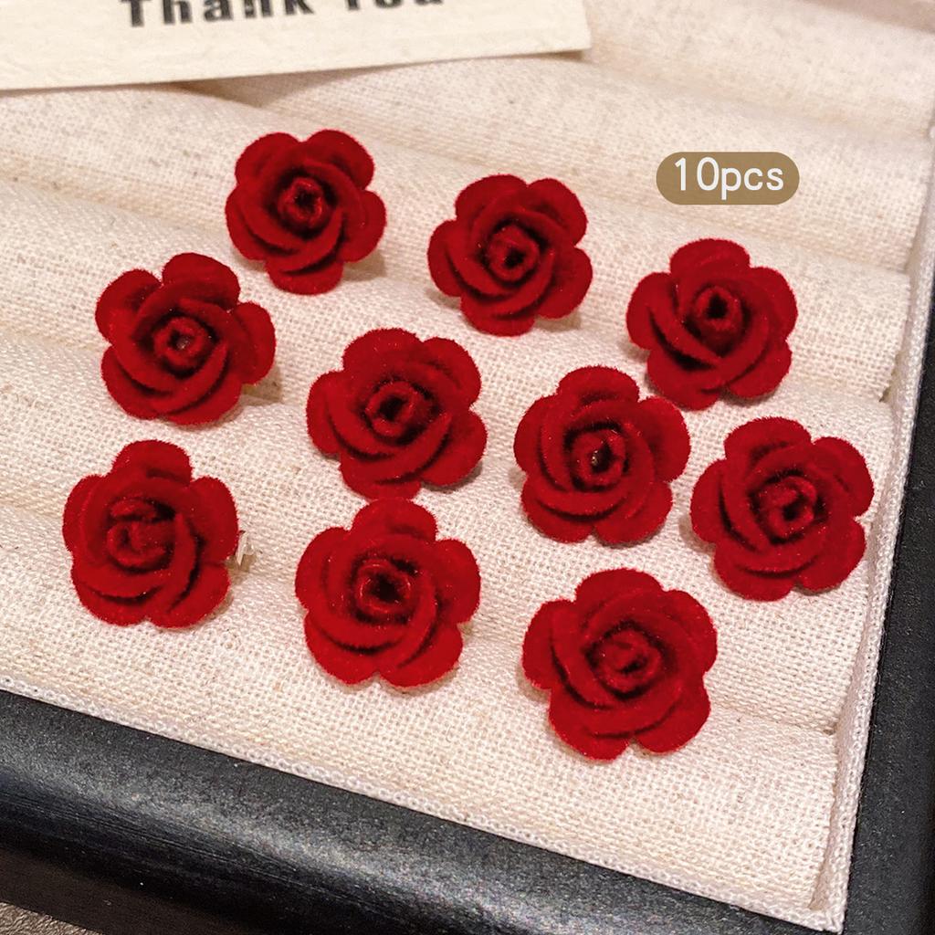 10 Rose Hair Clips Sweet and Fashionable Flower Headflowers Suitable for Daily Use Hair Accessories