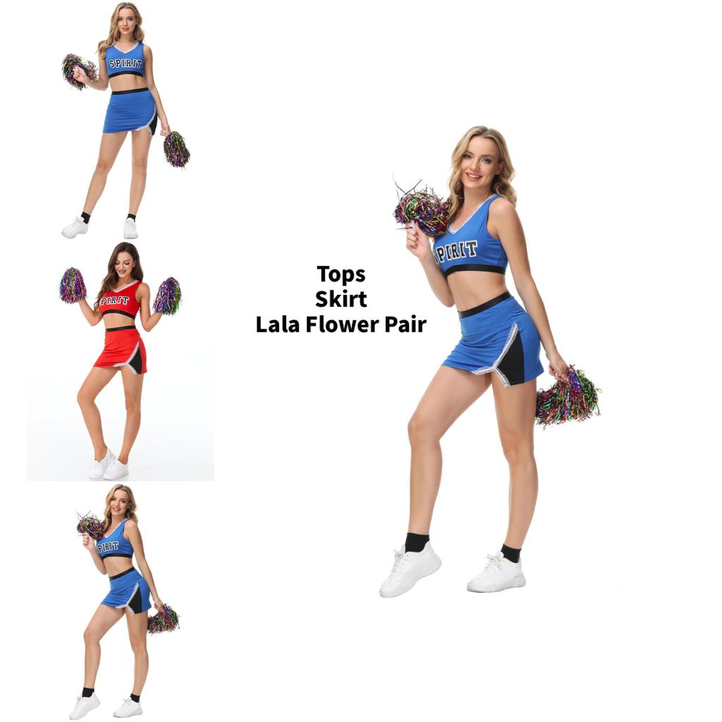 Sexy Cheerleader Uniforms With Nylon Blend Fabric For Dance And Costume Enthusiasts