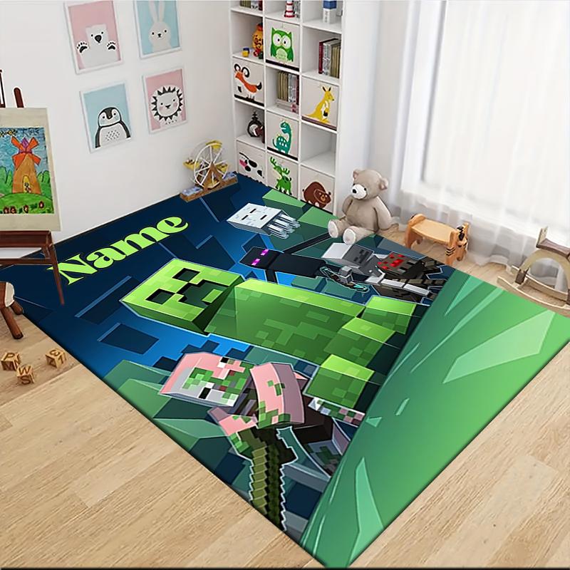 Custom Name Knight's Legend" Carpet Rug Customizable Soft Washable Anti-Slip Home Living Room Sofa Mats Personalized Rug. 0909168
