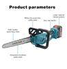 21V Lithium Battery 12-inch High-Speed Electric Chainsaw for Woodworking and Carving