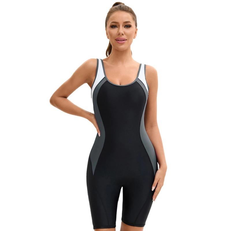 New Patchwork Sport Swimwear Women Plus Size One Piece Swimsuit Female Professional Sport Swimming Suit For Women Bathing Suit
