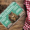 1pc 8x12 Inch Vintage Pewter Metal Sign - "When Visiting My Home" Cat-Themed Decor Extra Thick Tinplate Wall Art