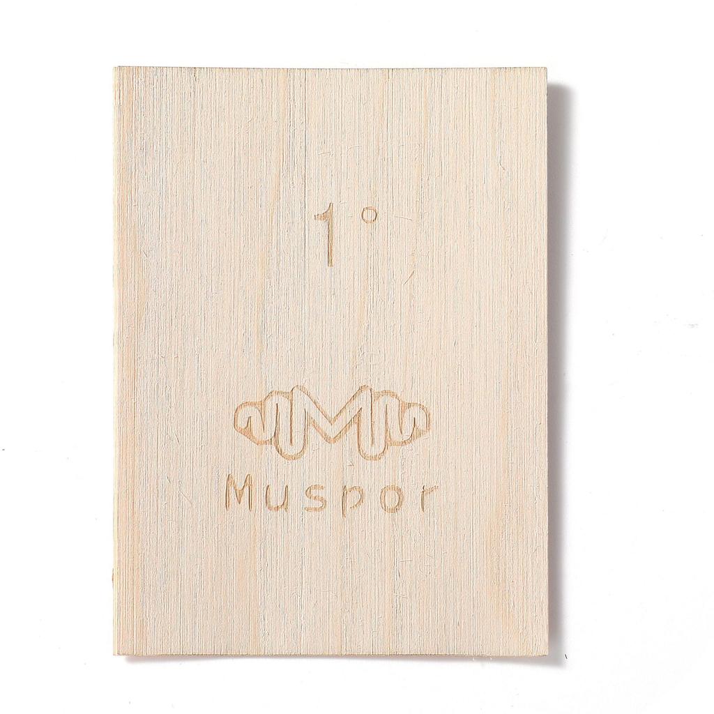 3-Pack Electric Guitar Neck Maple Shims: 0.25, 0.5, 1 Degree, Blank (Unfinished)