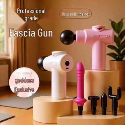 Portable Silicone Mini Fascia Massager for Women - Handheld Electric Massage Gun