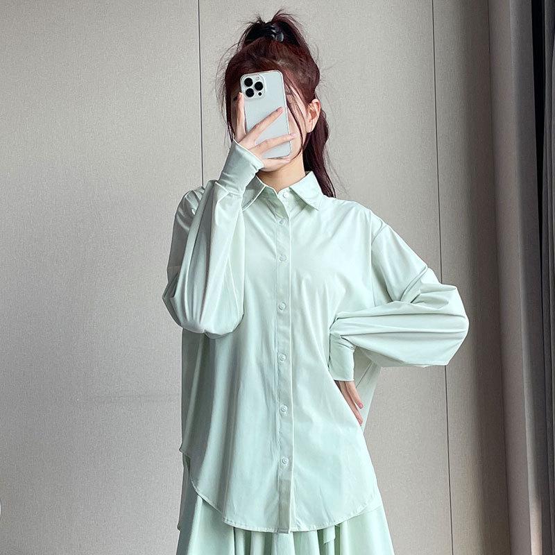 

Женская спортивная рубашка 2024 года высокого класса для активного отдыха - Свободная, легкая и стильная для лета M (S/M same code)