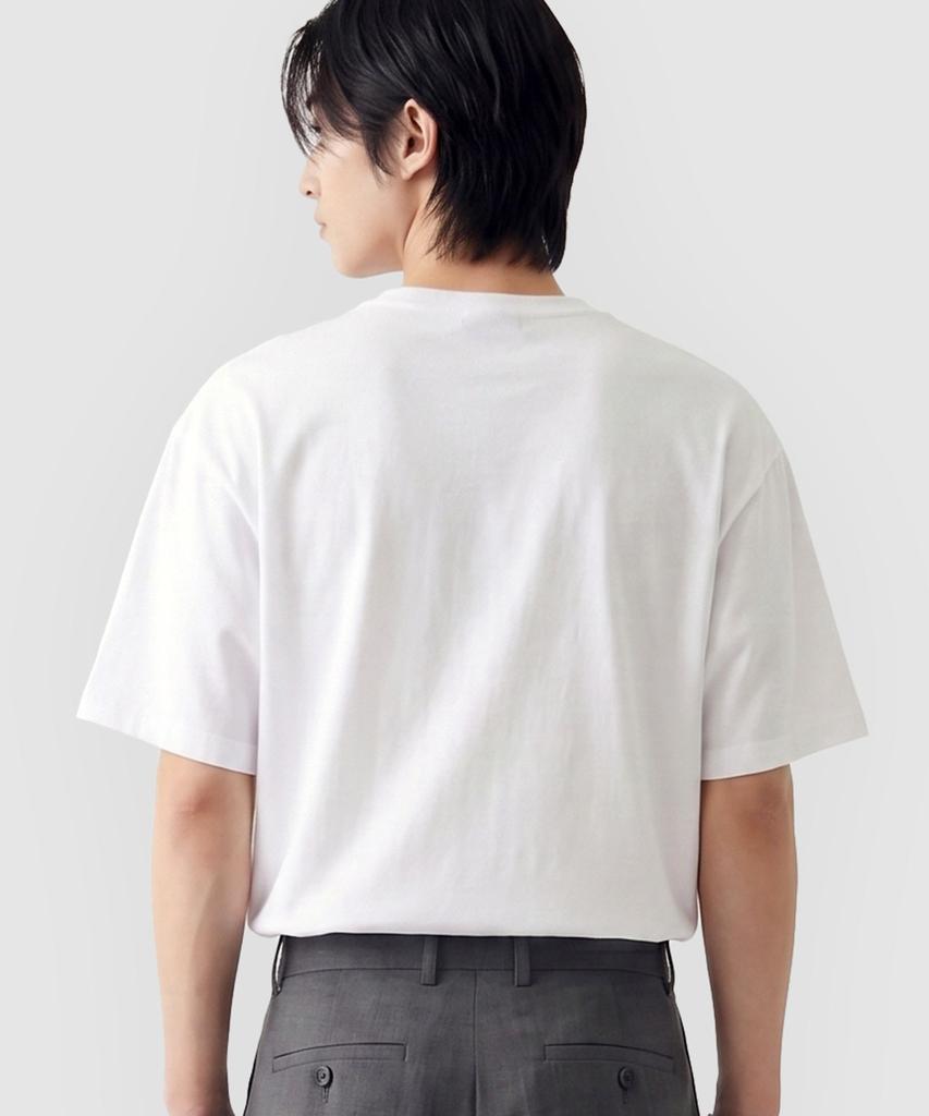 Hapeunain Modern Basic Plain Short Sleeve T-Shirt I05Brd_Hbx11329