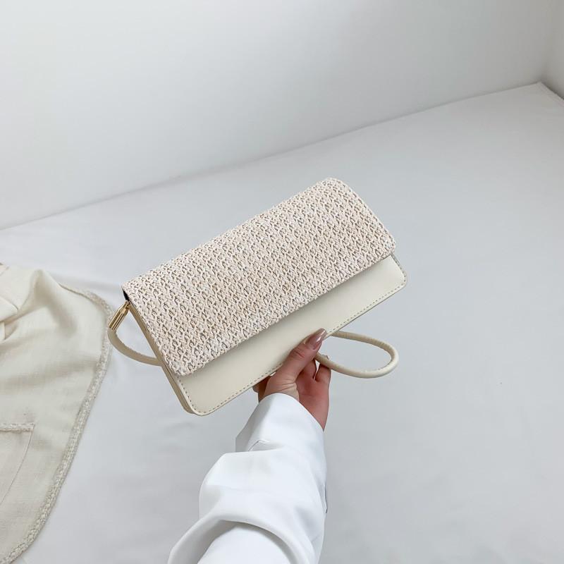 Шикарная минималистичная однолямочная сумка для женщин Современная сумка для commuters на магнитной застежке белый