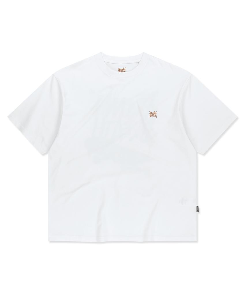 BROWNBREATH Board Tag Tee - White
